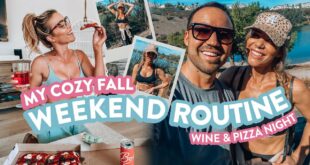 MY COZY FALL WEEKEND ROUTINE| Wine + Pizza Night!