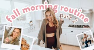 MY HEALTHY MORNING ROUTINE FALL 2021 part 2 | my workout, easy hair + smoothie recipe